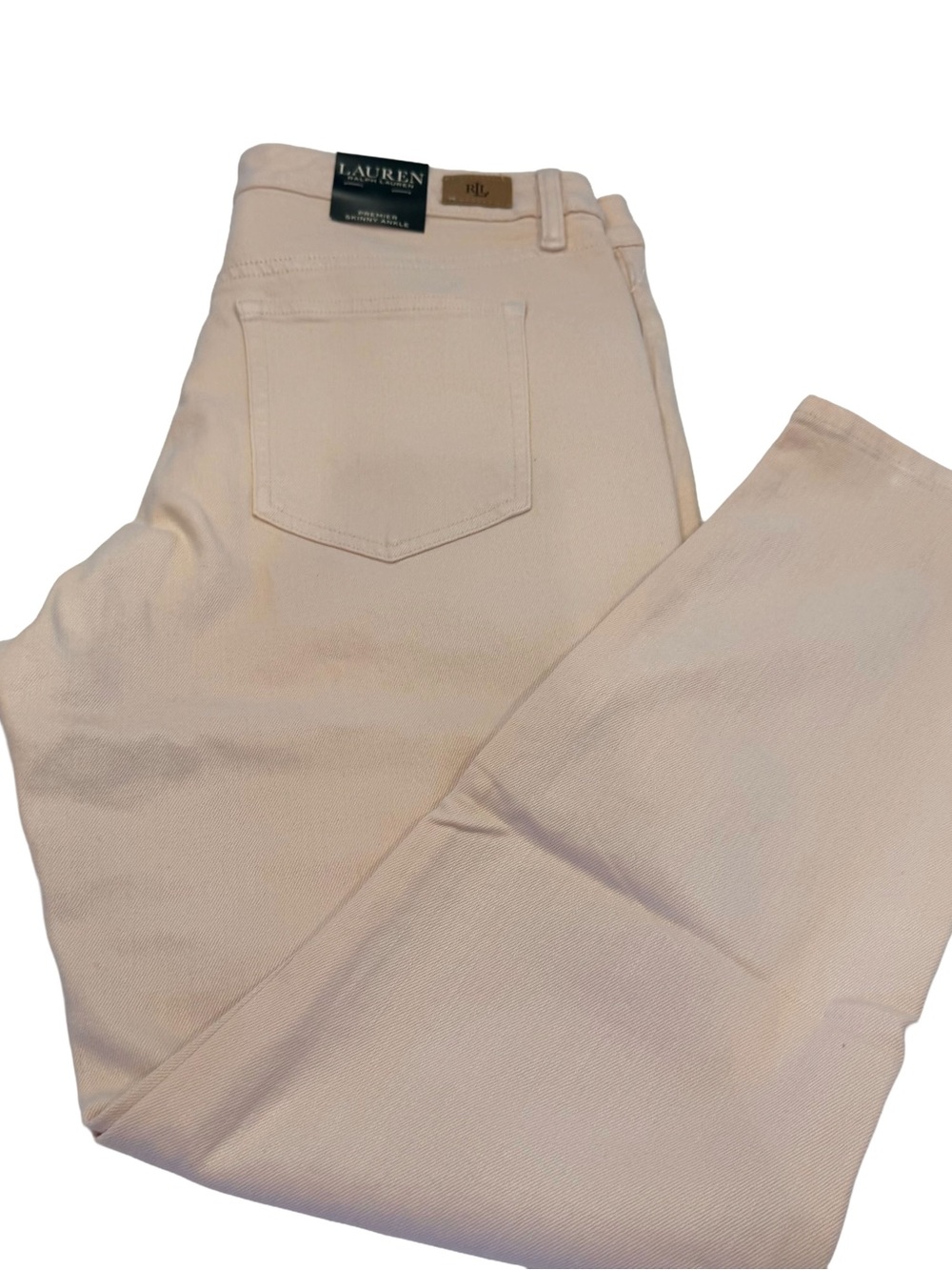 Lauren Ralph Lauren Jeans Classic Skinny Curvy Stretch Size 12 Pink Wash NWT